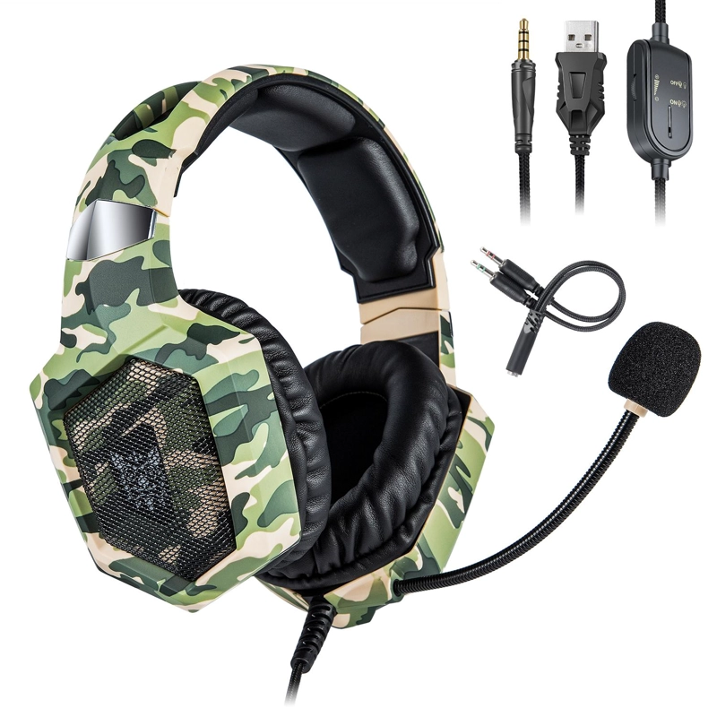 AUDIFONOS PERIFE RICOS GAMER ONIKUMA K8 RGB - 2