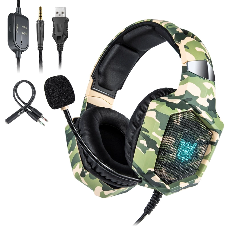 AUDIFONOS PERIFE RICOS GAMER ONIKUMA K8 RGB - 3