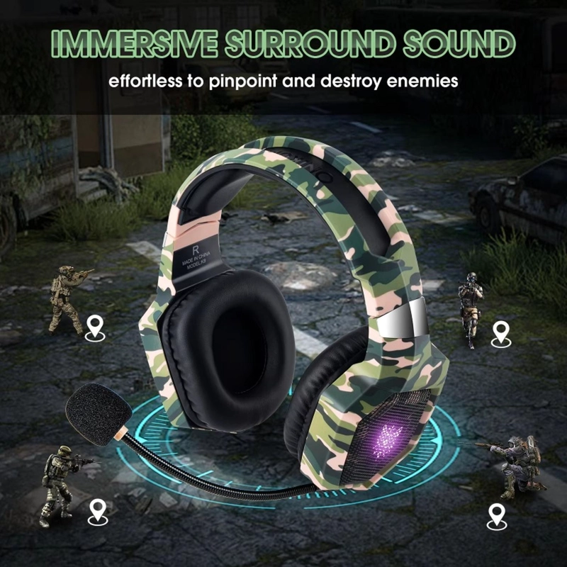 AUDIFONOS PERIFE RICOS GAMER ONIKUMA K8 RGB - 6