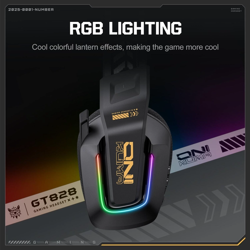 AUDIFONOS PERIFE RICOS GAMER ONIKUMA GT828 MULTI MODE - 7