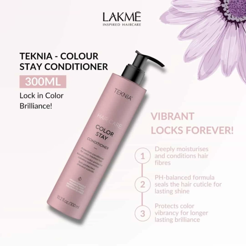 ACONDICIONADOR COLOR STAY LAKME  TEKNIA 300ML - 3