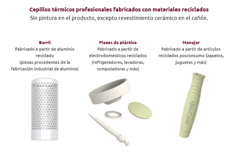 OLIVIA GARDEN CEPILLO TERMICO REDONDO NEWCYCLE NO ELECTRICO - 4