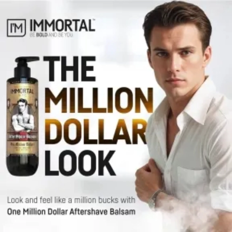 IMMORTAL NYC AFTERSHAVE BALSAM ONE MILLION DOLLARS 500 ML - 2