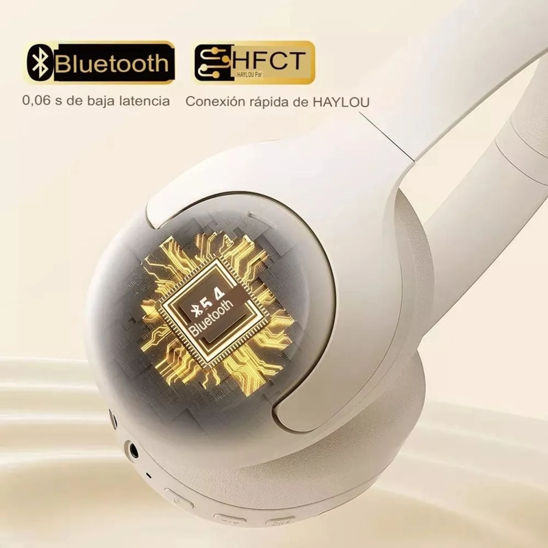 AUDIFONOS HAYLOU S30 PRO ANC INALAMBRICOS CON MICROFONO DURA 80H - 5