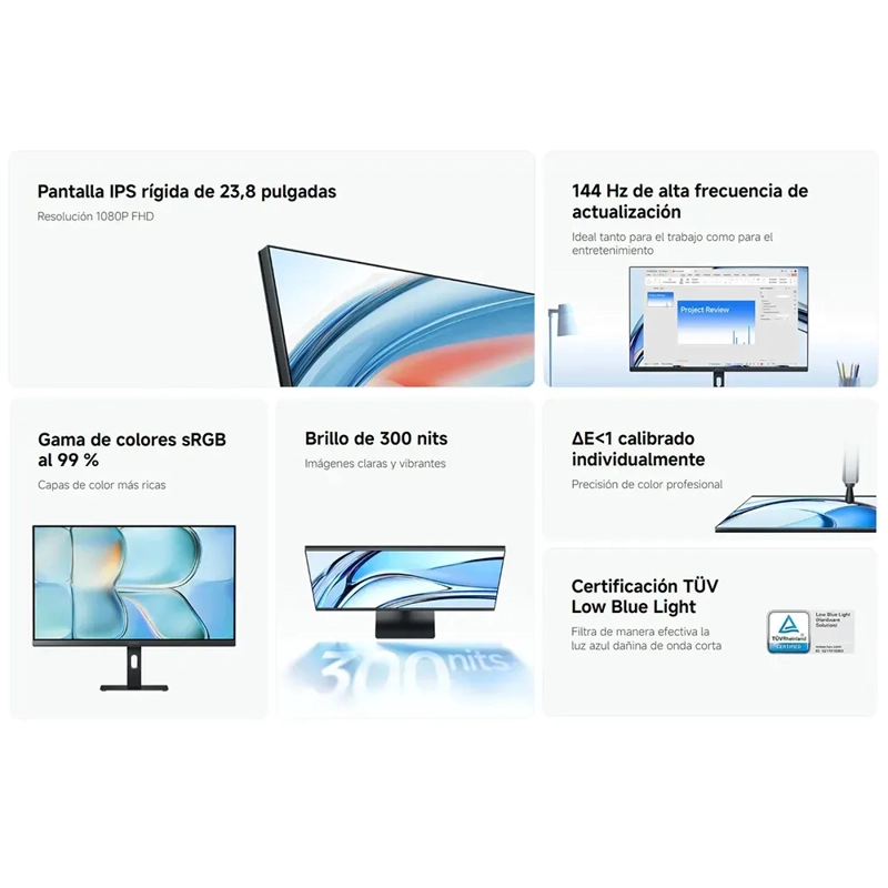 MONITOR XIAOMI 24 PULGADAS IPS 144HZ FHD A24I 2026 NEGRO - 4
