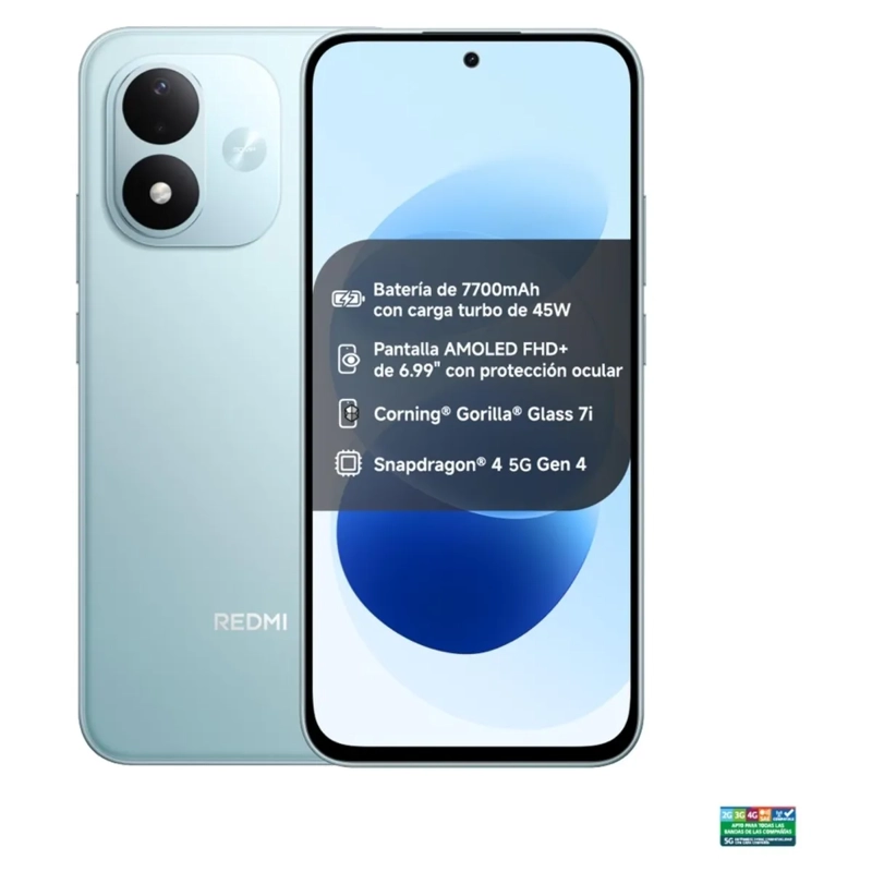 XIAOMI REDMI NOTE 17 5G SKY BLUE  256GB ROM AZUL. - 2