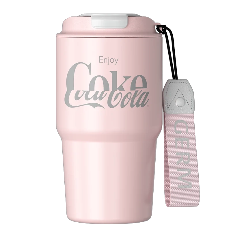 GERM X COCA-COLA 590ML ROSA, ACERO INOXIDABLE, DOBLE PARED - 1