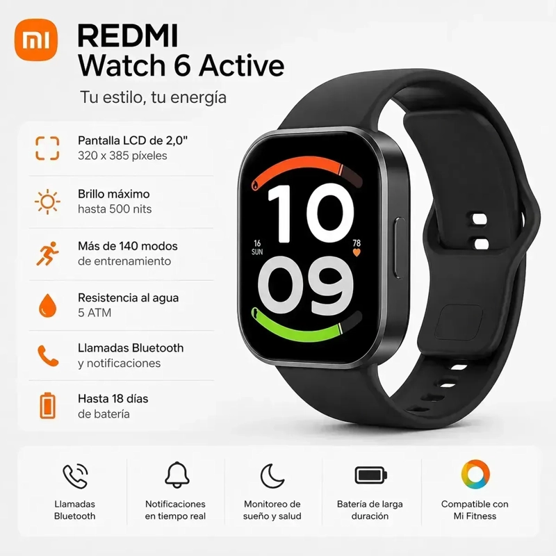 SMARTWATCH XIAOMI REDMI WATCH 6 ACTIVE - 3