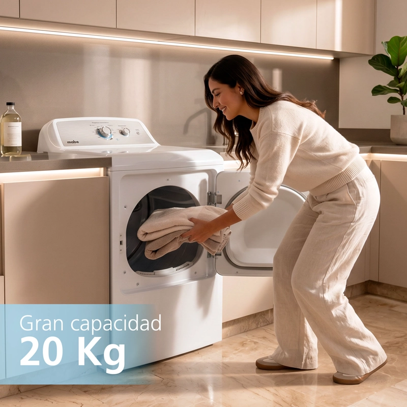 Secadora Eléctrica 20Kg Carga Forntal SME26N5MNBCL0 Mabe - 5