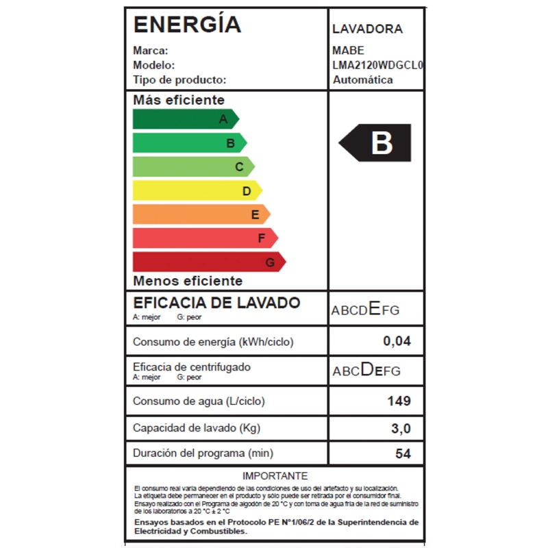 Lavadora Automática 12Kg Diamond Gray Mabe LMA2120WDGCL0 - 6