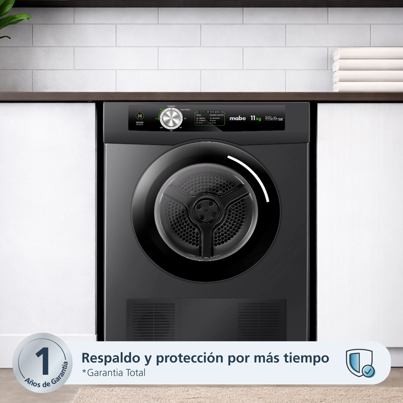 Secadora Carga Frontal Eléctrica 11 kg Gray Mabe SEM011VDCL0 - 9
