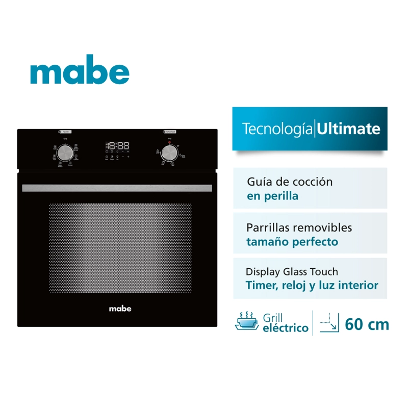 Horno eléctrico empotrable 54L 220V 60cm HM6045EXN0 Mabe - 2