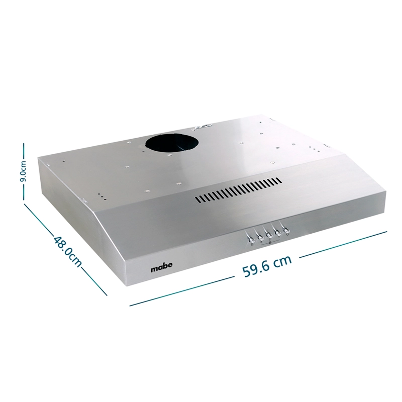 Kit Encimera a Gas LP 60cm CMG6044LD-1CL +Campana Extractora 60cm CM6045XV0 Inox Mabe - 3