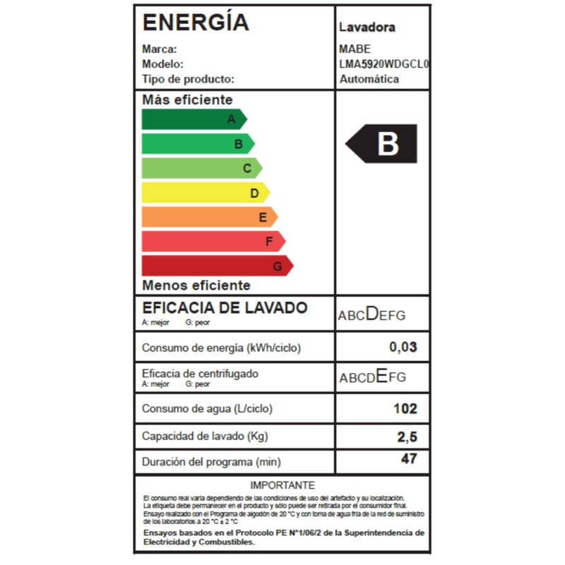 LAVADORA AUTOMATICA 9.5 KG DIAMOND GRAY MABE LMA5920WDGCL0 - 8