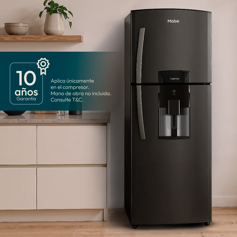 REFRIGERADOR AUTOMATICO 313L BRUTOS BLACK MABE RMA300FXUC - 5