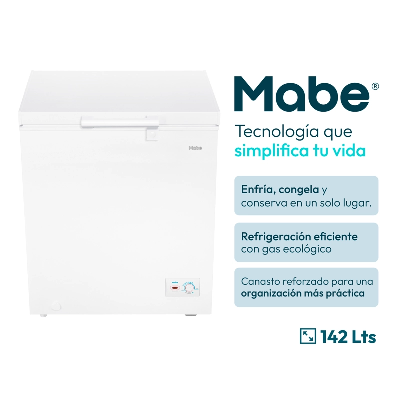 FREEZER HORIZONTAL 142 L NETOS BLANCO MABE FDHMHM145PPLB0 - 2