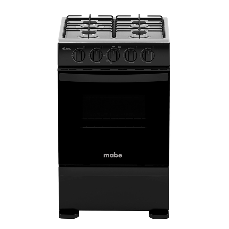COCINA A GAS 4 PLATOS 51CM VALVULA CORTA GAS CMC5100NA1 MABE