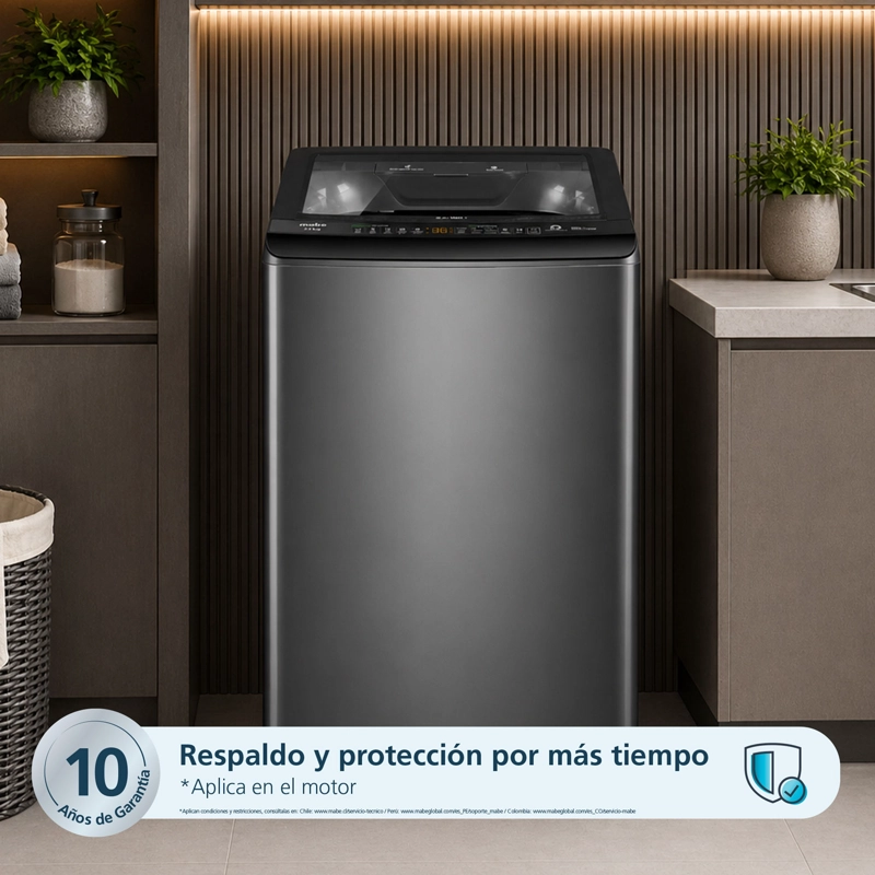 LAVADORA AUTOMATICA 22 KG DIAMOND GRAY MABE LMA2220WDGCL0 - 8