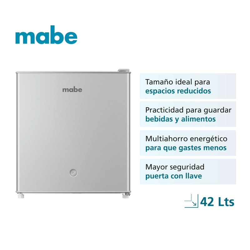 FRIGOBAR 42 L BRUTOS INOXIDABLE MABE RMF02LRX1 - 2