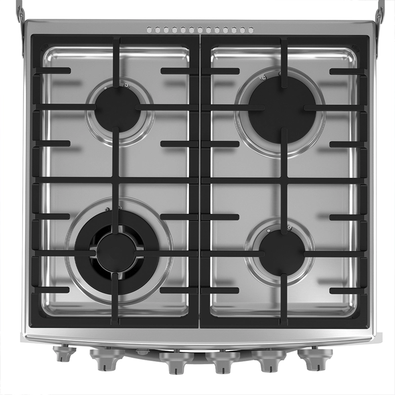 COCINA A GAS 55CM 4 PLATOS GRILL A GAS MABE CMC5560FX1 - 3
