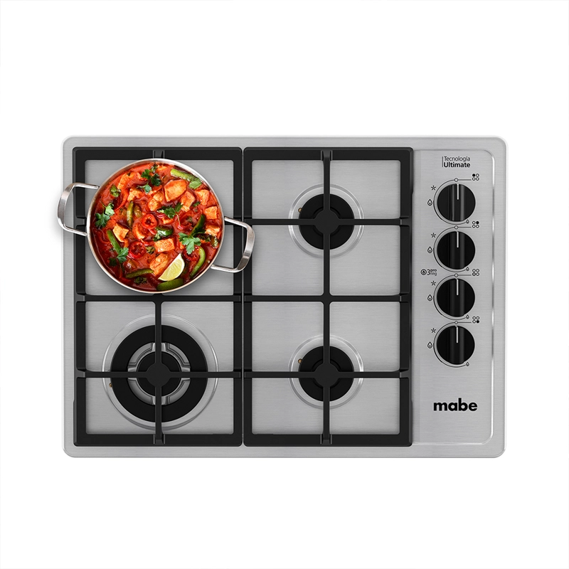 ENCIMERA A GAS 4 PLATOS 60CM INOX CMG6044LD-1CL MABE - 10