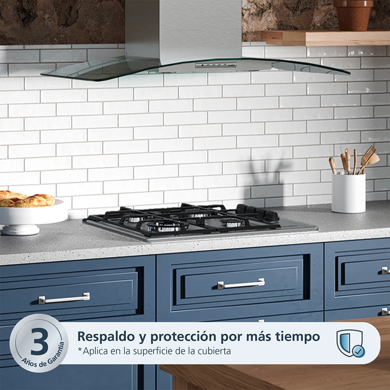 ENCIMERA A GAS 4 PLATOS 60CM INOX CMG6044LD-1CL MABE - 4