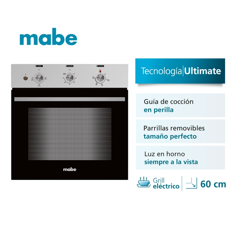 HORNO ELE CTRICO EMPOTRABLE 59L 220V 60CM HM6031EXAI0 MABE - 2