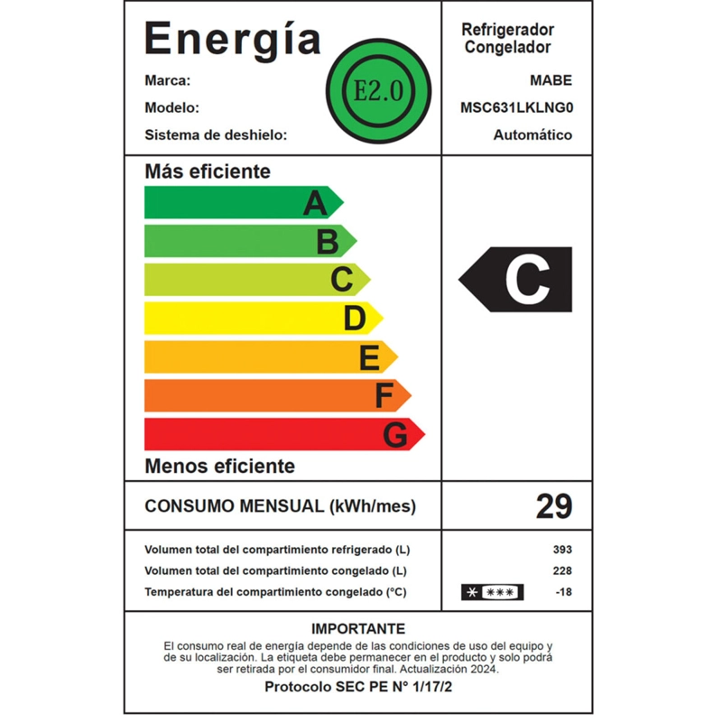 REFRIGERADOR TOP FREEZER 415L BRUTOS BLACK MABE RMP415JUC - 12