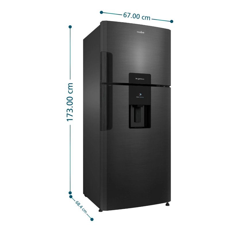 REFRIGERADOR TOP FREEZER 415L BRUTOS BLACK MABE RMP415JUC - 3
