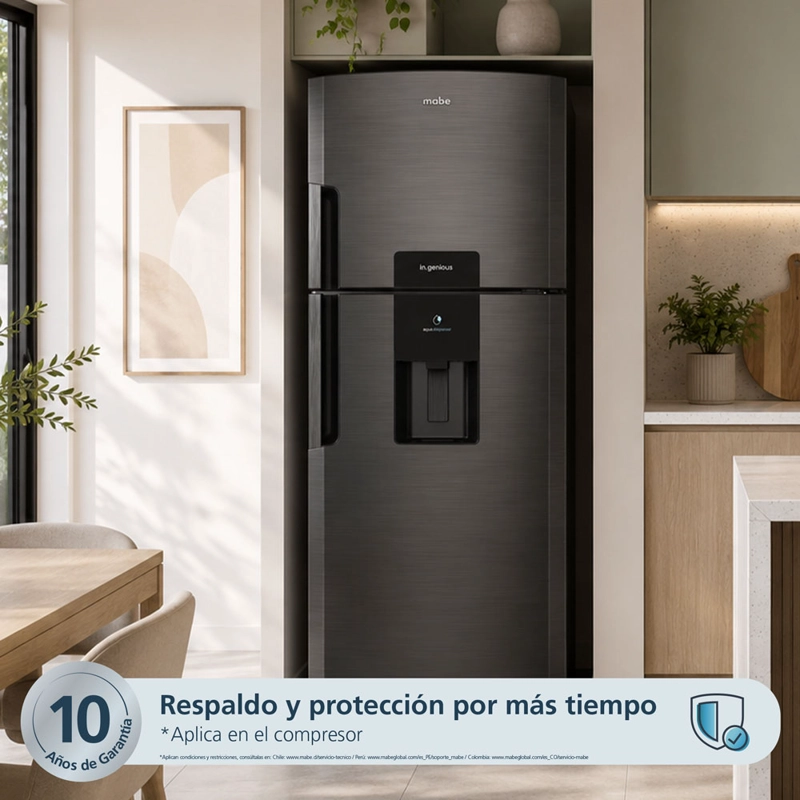 REFRIGERADOR TOP FREEZER 415L BRUTOS BLACK MABE RMP415JUC - 6