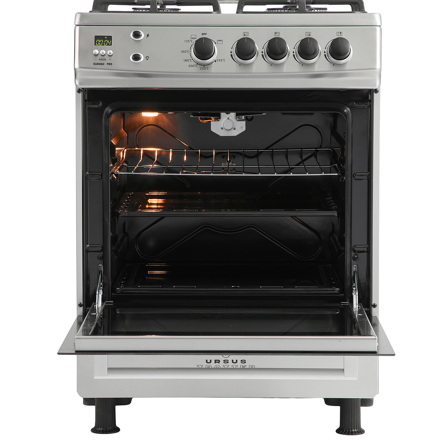 COCINA A GAS LICUADO URSUS TROTTER 4 PLATOS EURO 60 PRO GL - 8