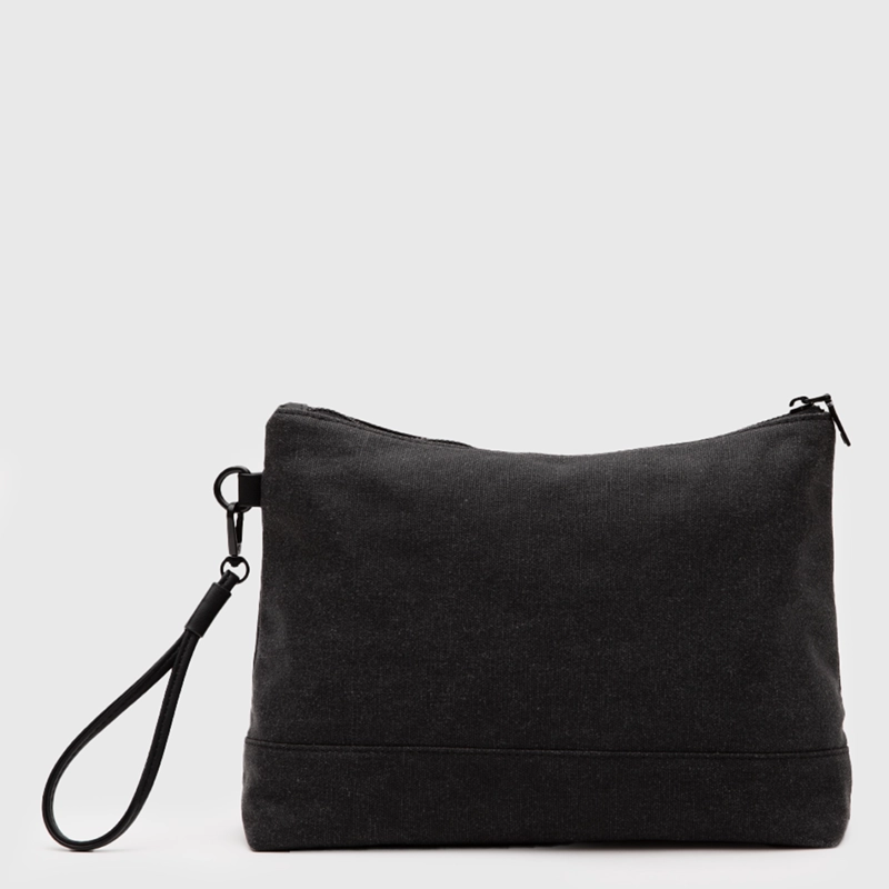 NECESER WAXED CANVAS BLACK BLACK BUBBA - 3