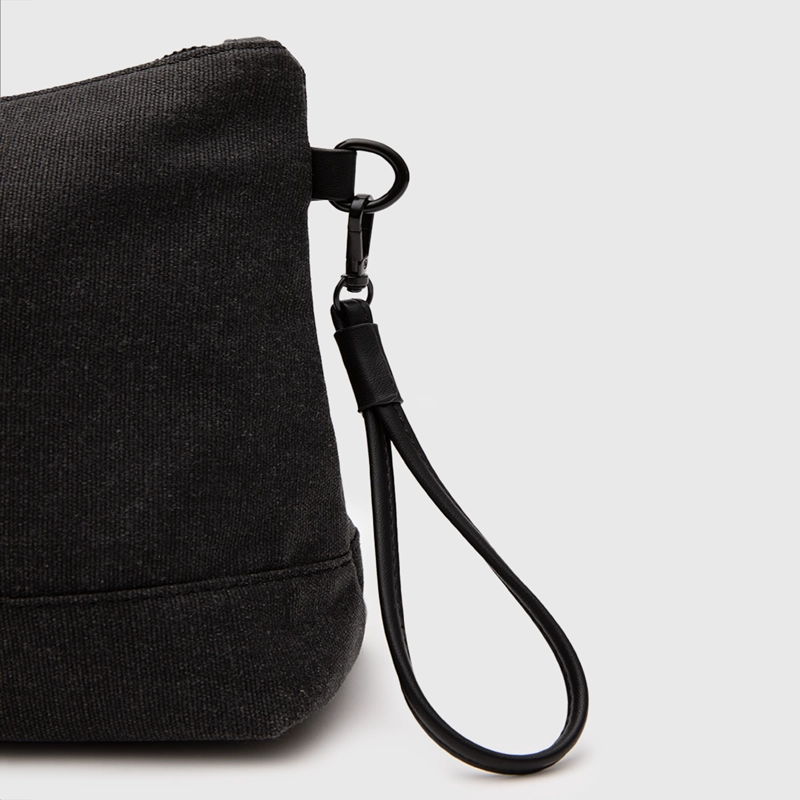 NECESER WAXED CANVAS BLACK BLACK BUBBA - 4
