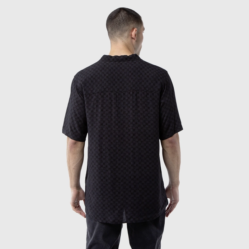 CAMISA VISCOSA DARK VICHY BLACK BUBBA - 3