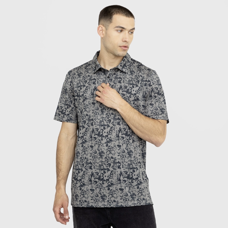 POLERA GOLF GRIS OSCURO BLACK BUBBA - 1