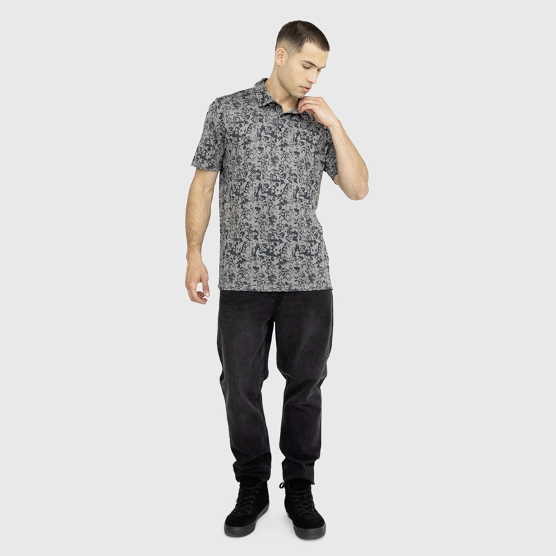 POLERA GOLF GRIS OSCURO BLACK BUBBA - 6