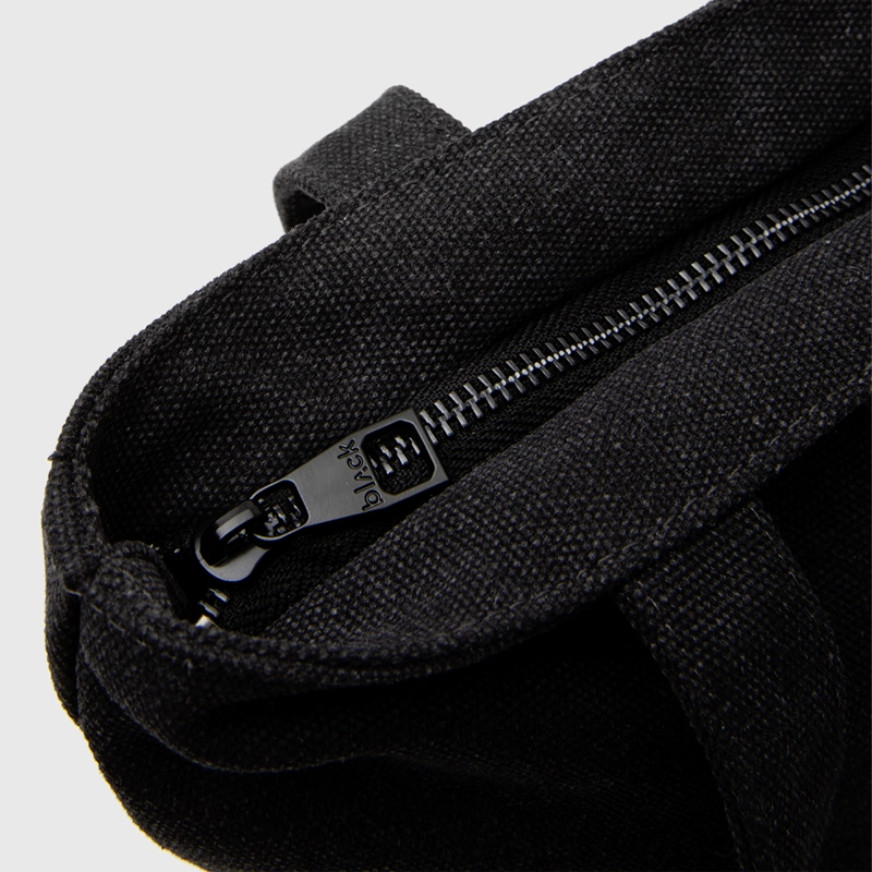 CARTERA TOTE BASIC CANVAS GREY BLACK BUBBA - 5