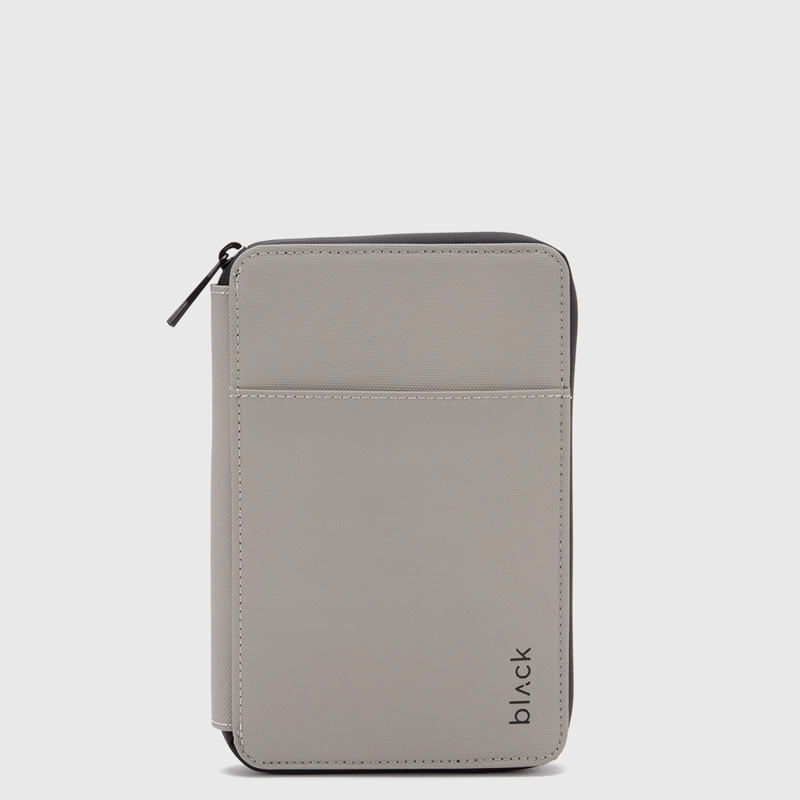 PASSPORT HOLDER TRAVEL TRANSIT BONE BLACK BUBBA - 1