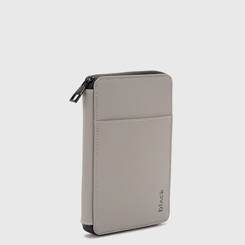 PASSPORT HOLDER TRAVEL TRANSIT BONE BLACK BUBBA - 2