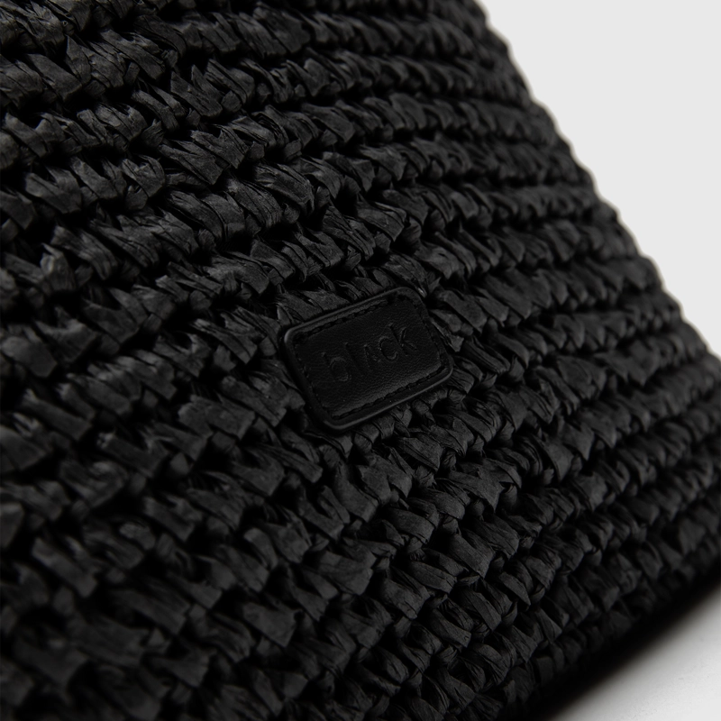 CARTERA TOTE RAFFIA BLACK BLACK BUBBA - 4
