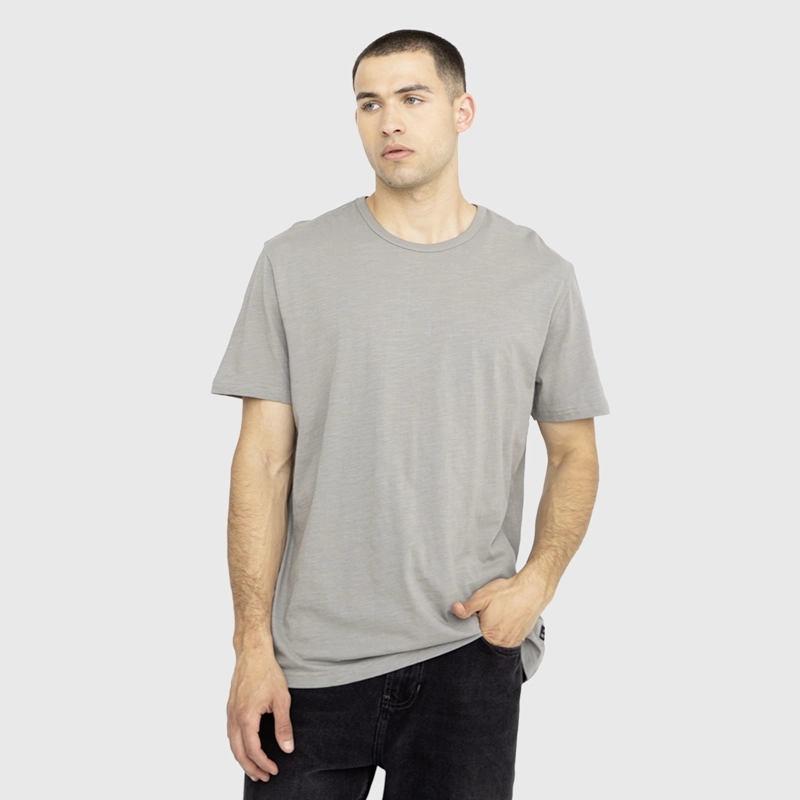 POLERA SLUB COTTON GRIS BLACK BUBBA - 1