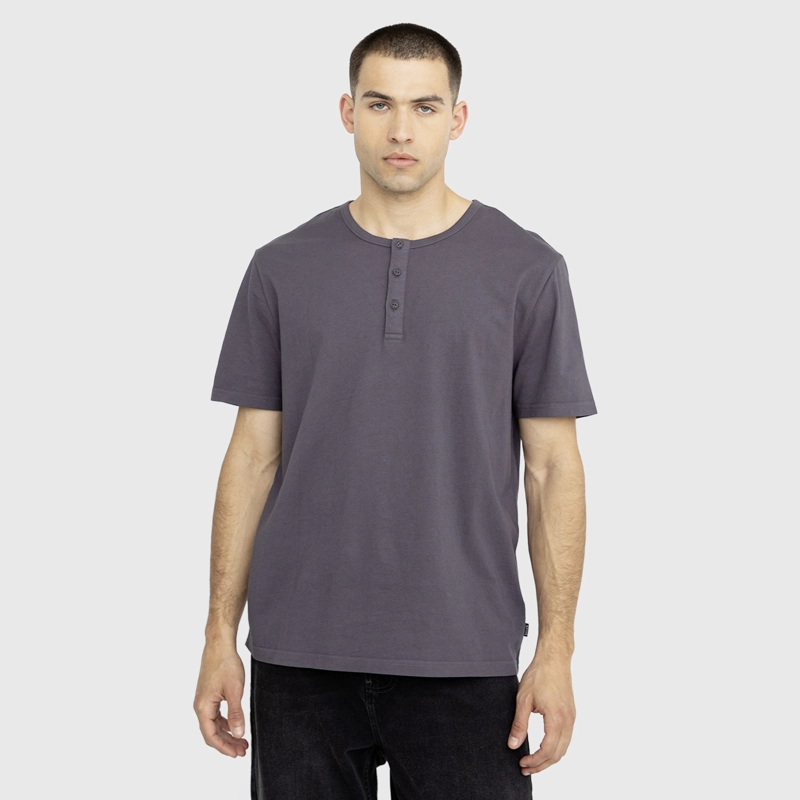 POLERA HENLEY STONE BLACK BUBBA - 1