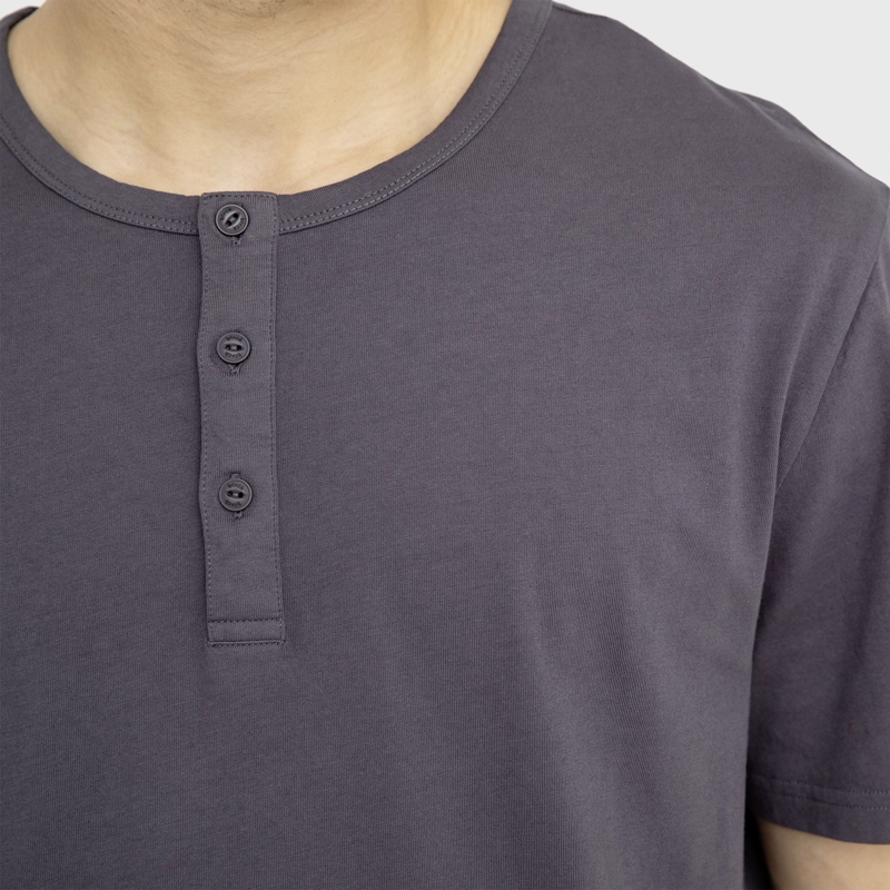 POLERA HENLEY STONE BLACK BUBBA - 4