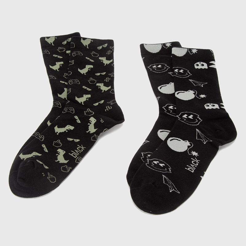 PACK 2 CALCETINES ROOTS BLACK BUBBA - 7