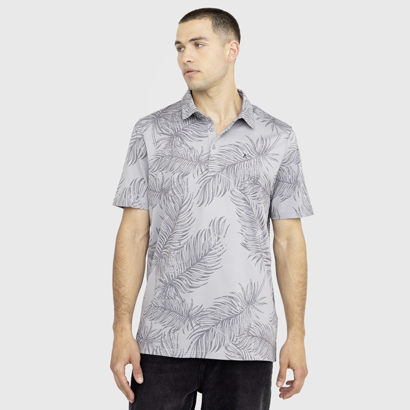 POLERA GOLF GRIS BLACK BUBBA - 1