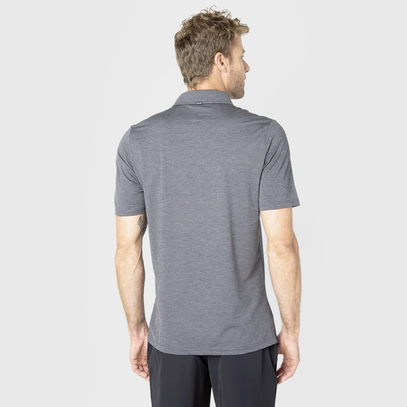 POLERA TECH GOLF DARK GREY BLACK BUBBA - 2