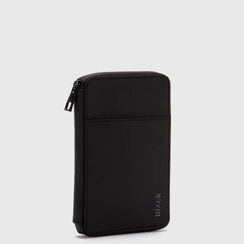 PASSPORT HOLDER TRAVEL TRANSIT BLACK BLACK BUBBA - 2