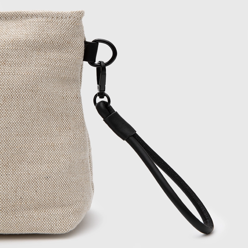 NECESER LINEN BEIGE BLACK BUBBA - 4
