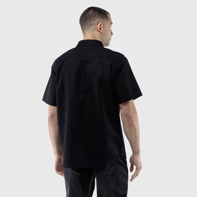 CAMISA MANGA CORTA LINO BLACK BLACK BUBBA - 3