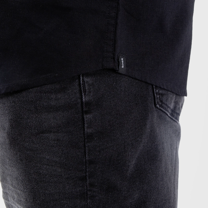 CAMISA MANGA CORTA LINO BLACK BLACK BUBBA - 6